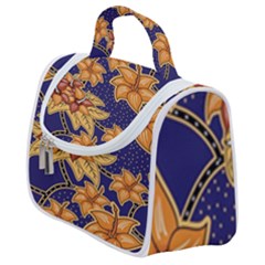 Seamless-pattern Floral Batik-vector Satchel Handbag by nateshop