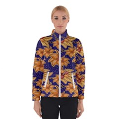 Seamless-pattern Floral Batik-vector Women s Bomber Jacket by nateshop