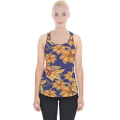 Seamless-pattern Floral Batik-vector Piece Up Tank Top by nateshop