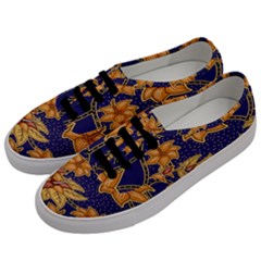 Seamless-pattern Floral Batik-vector Men s Classic Low Top Sneakers by nateshop