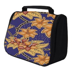 Seamless-pattern Floral Batik-vector Full Print Travel Pouch (small) by nateshop