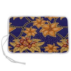 Seamless-pattern Floral Batik-vector Pen Storage Case (l) by nateshop