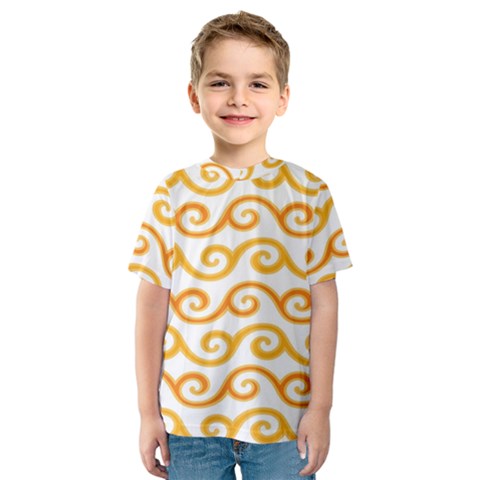 Seamless-pattern-ibatik-luxury-style-vector Kids  Sport Mesh Tee by nateshop