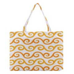 Seamless-pattern-ibatik-luxury-style-vector Medium Tote Bag by nateshop