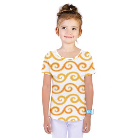 Seamless-pattern-ibatik-luxury-style-vector Kids  One Piece Tee by nateshop