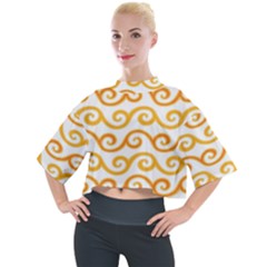 Seamless-pattern-ibatik-luxury-style-vector Mock Neck Tee by nateshop