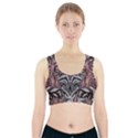 Pink Grey Repeats Symmetry Sports Bra With Pocket View1