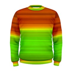 Orange And Green Blur Abstract Print Men s Sweatshirt by dflcprintsclothing