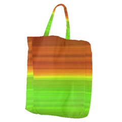 Orange And Green Blur Abstract Print Giant Grocery Tote by dflcprintsclothing