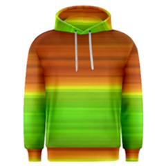 Orange And Green Blur Abstract Print Men s Overhead Hoodie by dflcprintsclothing