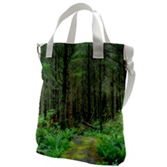 Forest Woods Nature Landscape Tree Canvas Messenger Bag by Celenk