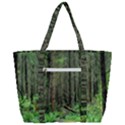 Forest Woods Nature Landscape Tree Zip Up Canvas Bag View3