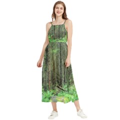 Forest Woods Nature Landscape Tree Boho Sleeveless Summer Dress by Celenk