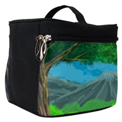 Green Forest Tropical Jungle Tree Wood Nature Make Up Travel Bag (small) by Wegoenart