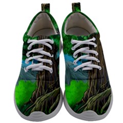 Green Forest Tropical Jungle Tree Wood Nature Mens Athletic Shoes by Wegoenart