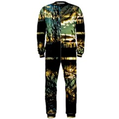 Forest Sunset Dusk Reflection Onepiece Jumpsuit (men) by Wegoenart