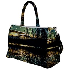 Forest Sunset Dusk Reflection Duffel Travel Bag