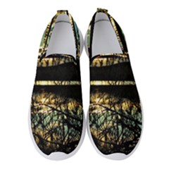 Forest Sunset Dusk Reflection Women s Slip On Sneakers by Wegoenart