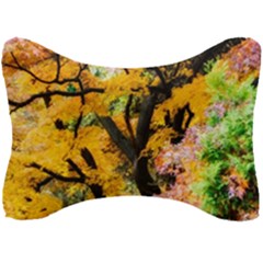 Japan Garden Color Tree Zen Seat Head Rest Cushion by Wegoenart