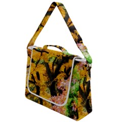 Japan Garden Color Tree Zen Box Up Messenger Bag by Wegoenart