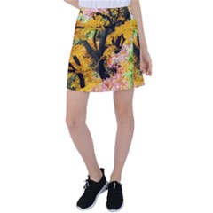 Japan Garden Color Tree Zen Tennis Skirt