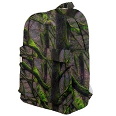 Tree Moss Forest Bark Wood Trunk Classic Backpack by Wegoenart