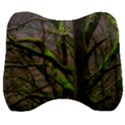 Tree Moss Forest Bark Wood Trunk Velour Head Support Cushion View1