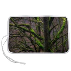 Tree Moss Forest Bark Wood Trunk Pen Storage Case (m) by Wegoenart