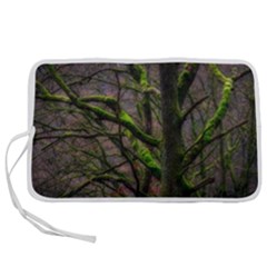 Tree Moss Forest Bark Wood Trunk Pen Storage Case (l) by Wegoenart