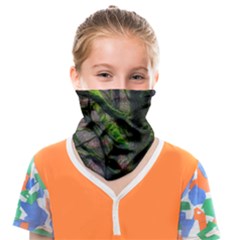 Tree Moss Forest Bark Wood Trunk Face Covering Bandana (kids) by Wegoenart