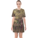 Landscape Jungle Reflection Nature Sixties Short Sleeve Mini Dress View1