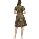 Landscape Jungle Reflection Nature Short Sleeve Waist Detail Dress View2