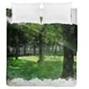 Beeches Trees Tree Lawn Forest Nature Duvet Cover Double Side (Queen Size) View1