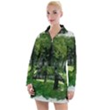 Beeches Trees Tree Lawn Forest Nature Women s Long Sleeve Casual Dress View1