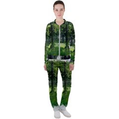 Beeches Trees Tree Lawn Forest Nature Casual Jacket And Pants Set by Wegoenart