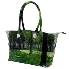 Beeches Trees Tree Lawn Forest Nature Canvas Shoulder Bag by Wegoenart