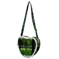 Beeches Trees Tree Lawn Forest Nature Heart Shoulder Bag by Wegoenart