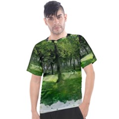 Beeches Trees Tree Lawn Forest Nature Men s Sport Top by Wegoenart