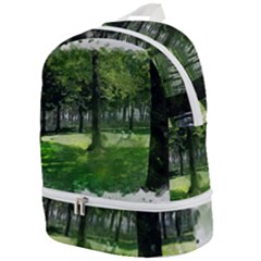 Beeches Trees Tree Lawn Forest Nature Zip Bottom Backpack