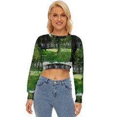 Beeches Trees Tree Lawn Forest Nature Lightweight Long Sleeve Sweatshirt by Wegoenart