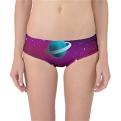 Asteroid Comet Star Space Aurora Classic Bikini Bottoms by Wegoenart