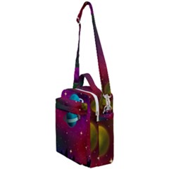 Asteroid Comet Star Space Aurora Crossbody Day Bag by Wegoenart