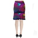 Asteroid Comet Star Space Aurora Short Mermaid Skirt View2