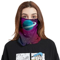 Asteroid Comet Star Space Aurora Face Covering Bandana (two Sides) by Wegoenart