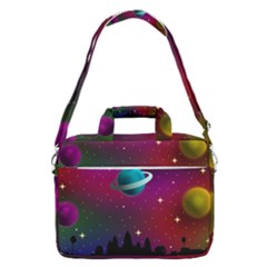 Asteroid Comet Star Space Aurora Macbook Pro 16  Shoulder Laptop Bag by Wegoenart