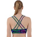 Illustration Clock Asteroid Comet Galaxy Back Weave Sports Bra View2