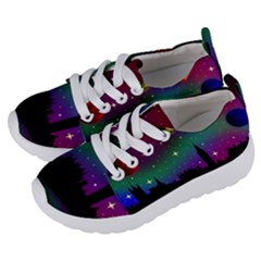 Illustration Clock Asteroid Comet Galaxy Kids  Lightweight Sports Shoes by Wegoenart