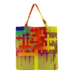 Code Binary System Grocery Tote Bag by Wegoenart