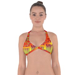 Code Binary System Halter Neck Bikini Top by Wegoenart