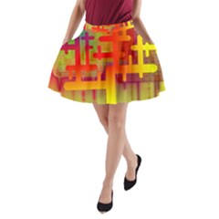 Code Binary System A-line Pocket Skirt by Wegoenart